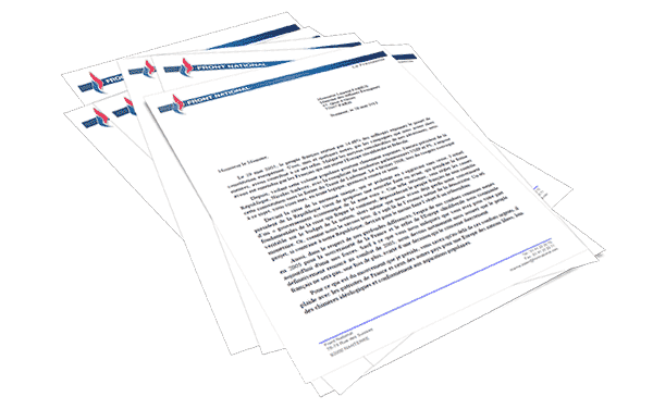 Téléchargez la lettre de Marine Le Pen adressée à Laurent Fabius