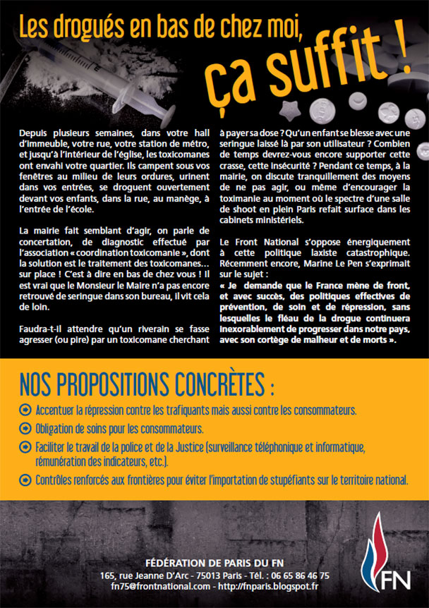 Les terribles nuisances du trafic de drogue