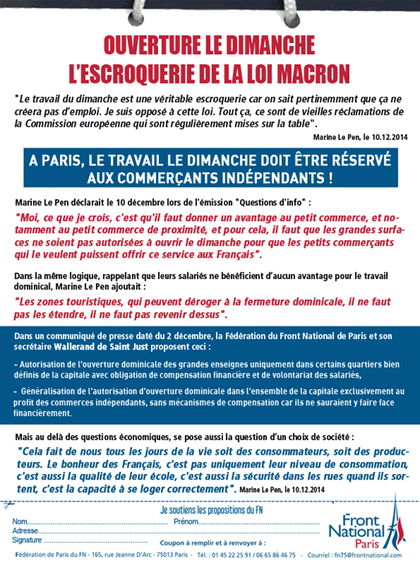 D'autres pistes pour le travail dominical à Paris