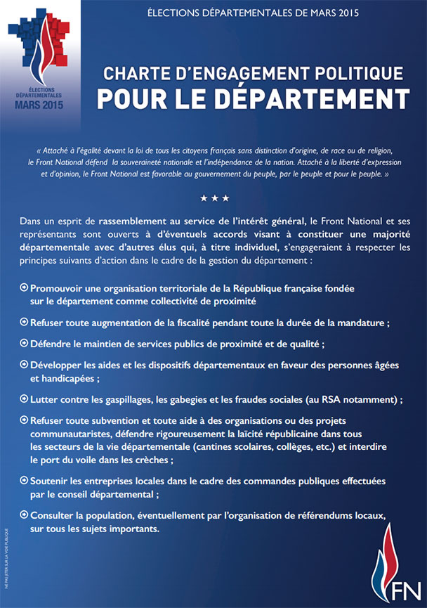 Charte d'engagement politique pour le département