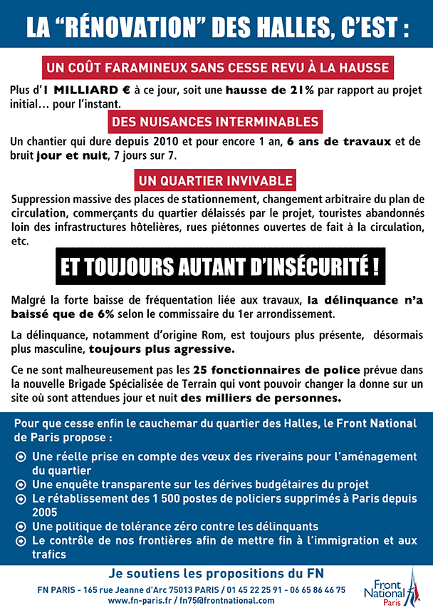 Chantier des Halles : gaspillage, technocratie et délinquance au menu