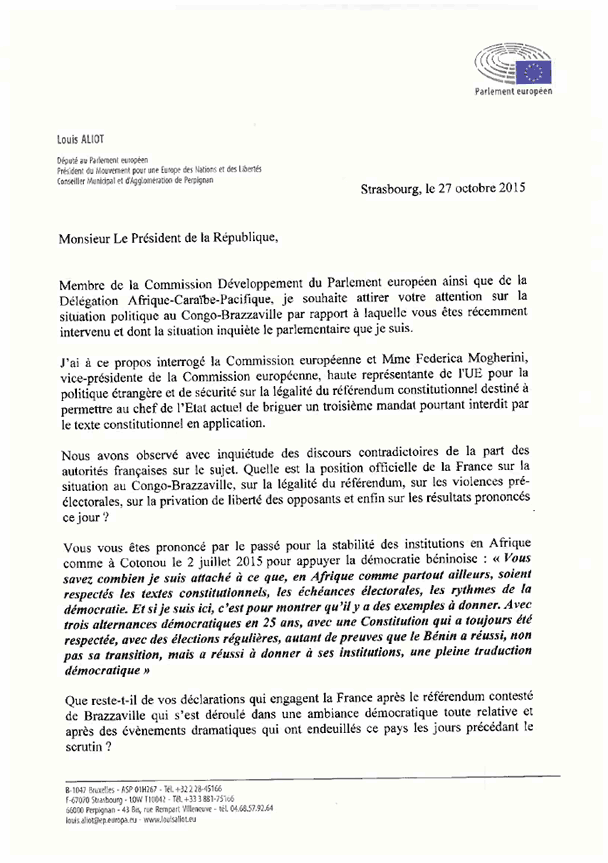 Sur la situation au Congo-Brazzaville