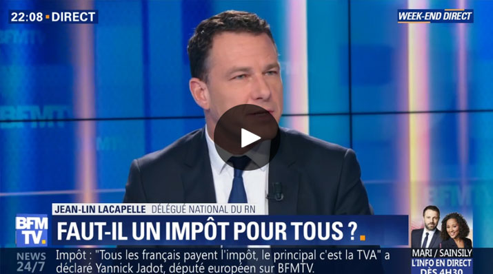 Jean-Lin Lacapelle sur BFM TV