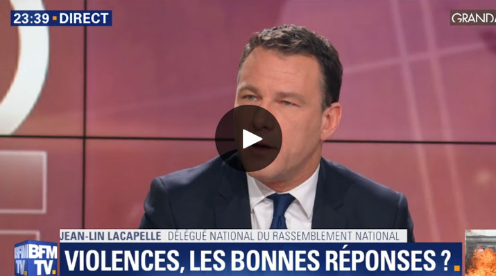 Jean-Lin Lacapelle sur BFM TV
