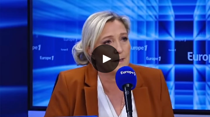 Marine Le Pen sur Europe 1