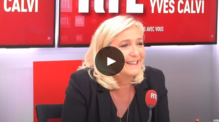 Marine Le Pen sur RTL